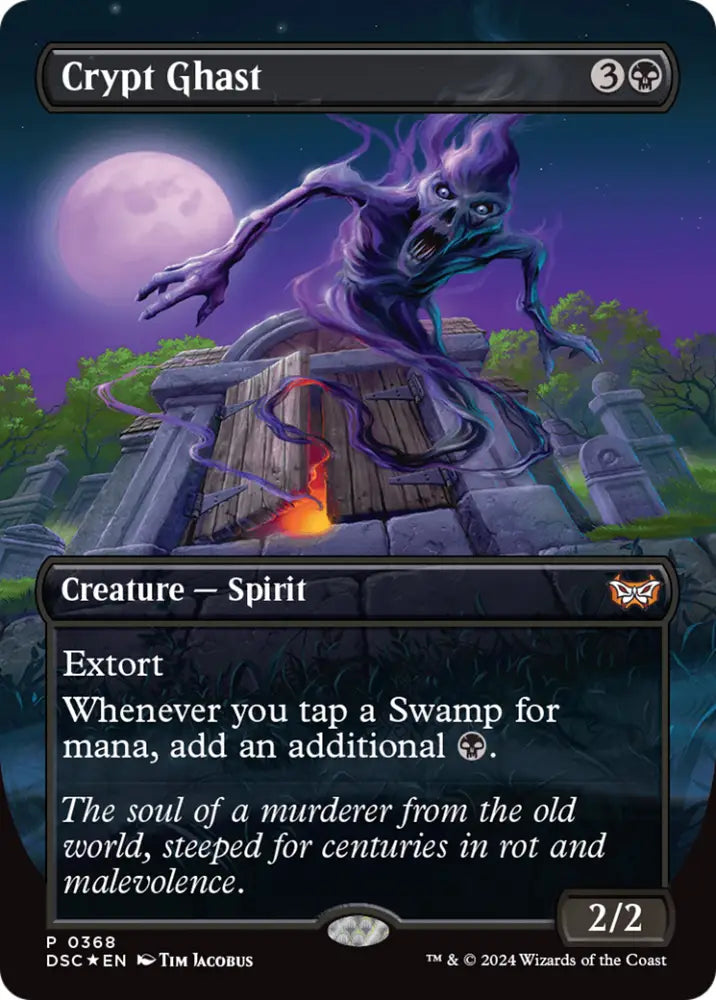 Crypt Ghast (Borderless) [Duskmourn: House of Horror Commander] - MTG Single