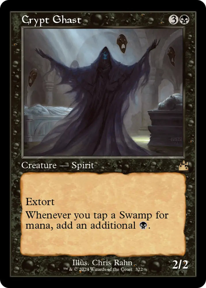 Crypt Ghast (Retro Frame) [Ravnica Remastered] - MTG Single
