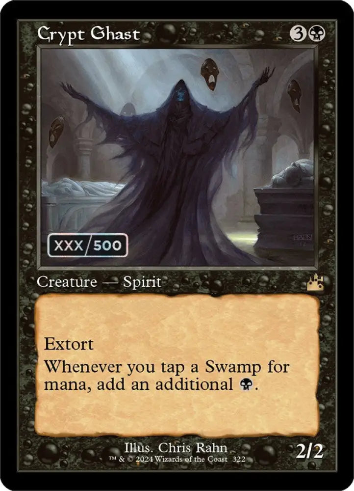Crypt Ghast (Retro) (Serialized) [Ravnica Remastered] - MTG Single