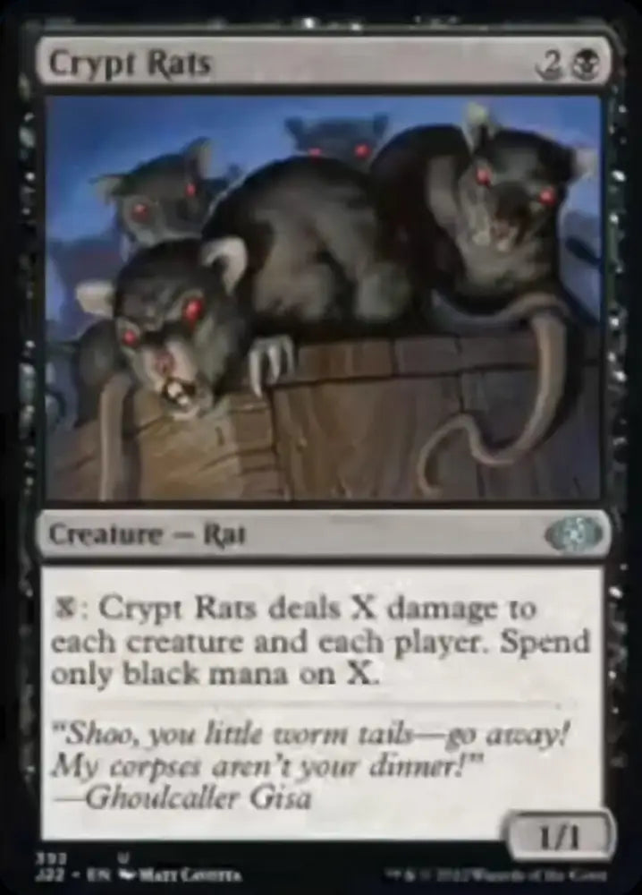Crypt Rats [Jumpstart 2022] - MTG Single
