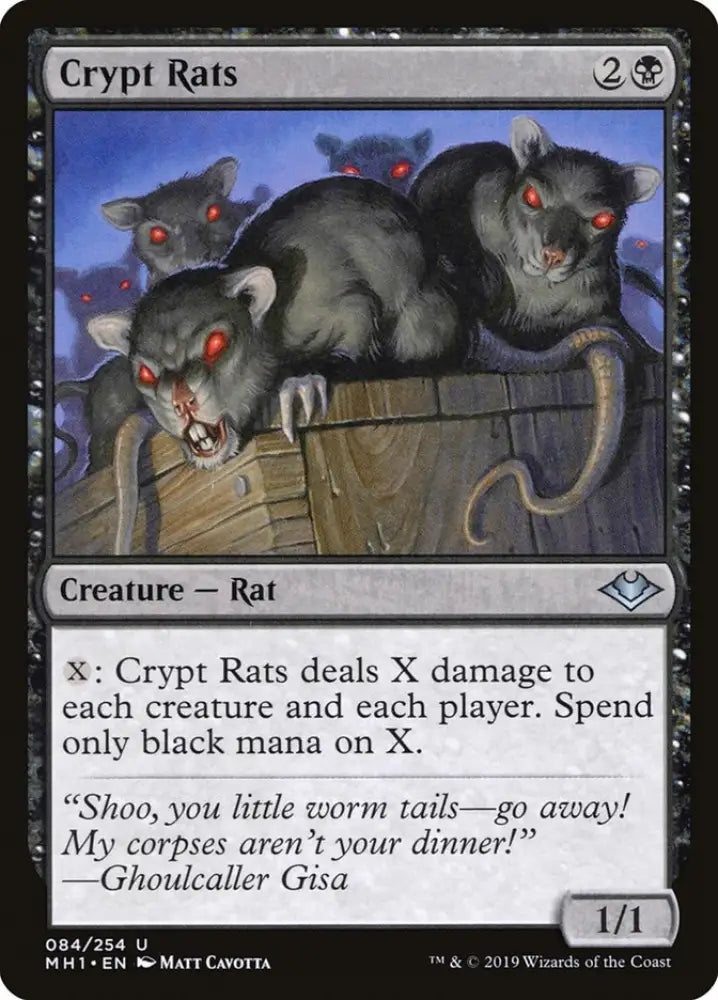 Crypt Rats [Modern Horizons] - MTG Single
