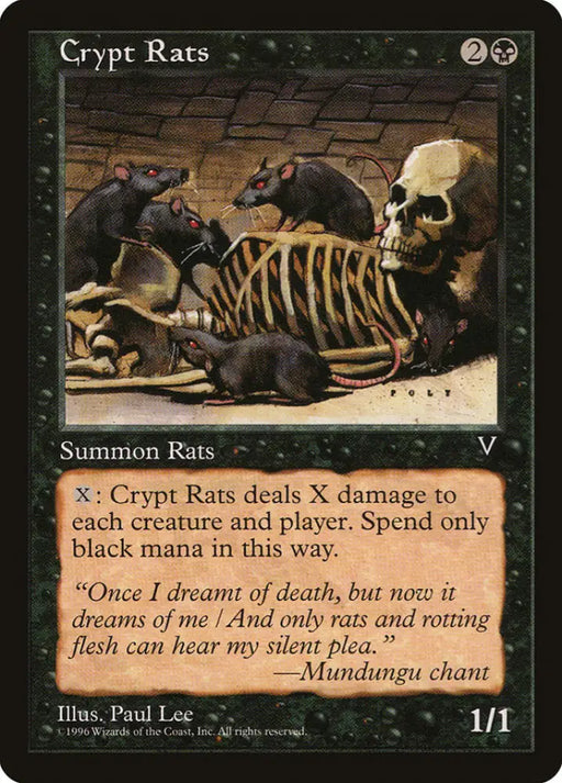 Crypt Rats [Visions] - MTG Single