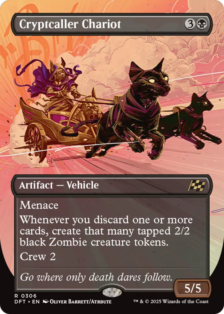 Cryptcaller Chariot (Borderless) [Aetherdrift] - MTG Single