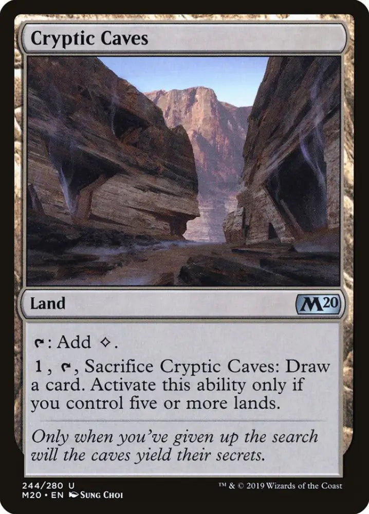 Cryptic Caves [Core Set 2020] - MTG Single