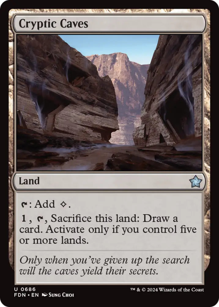 Cryptic Caves [Foundations] - MTG Single
