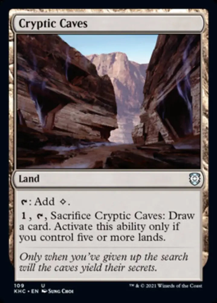 Cryptic Caves [Kaldheim Commander] - MTG Single