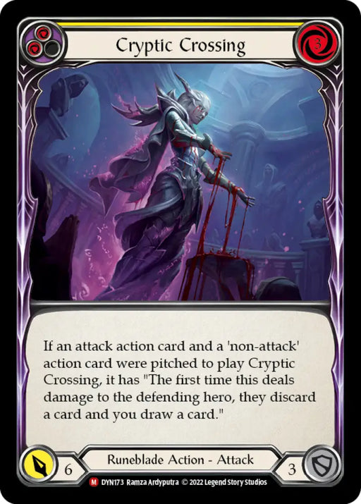 Cryptic Crossing [Dynasty] Rainbow Foil - Flesh And Blood Single