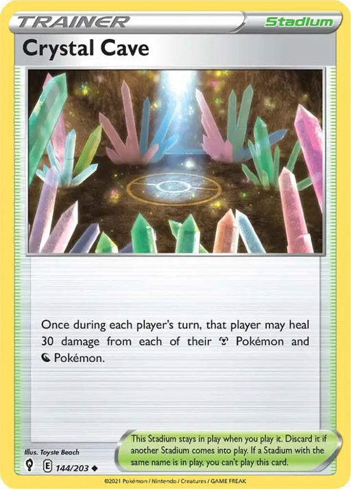 Crystal Cave (144/203) [Sword & Shield: Evolving Skies] - Pokemon Single