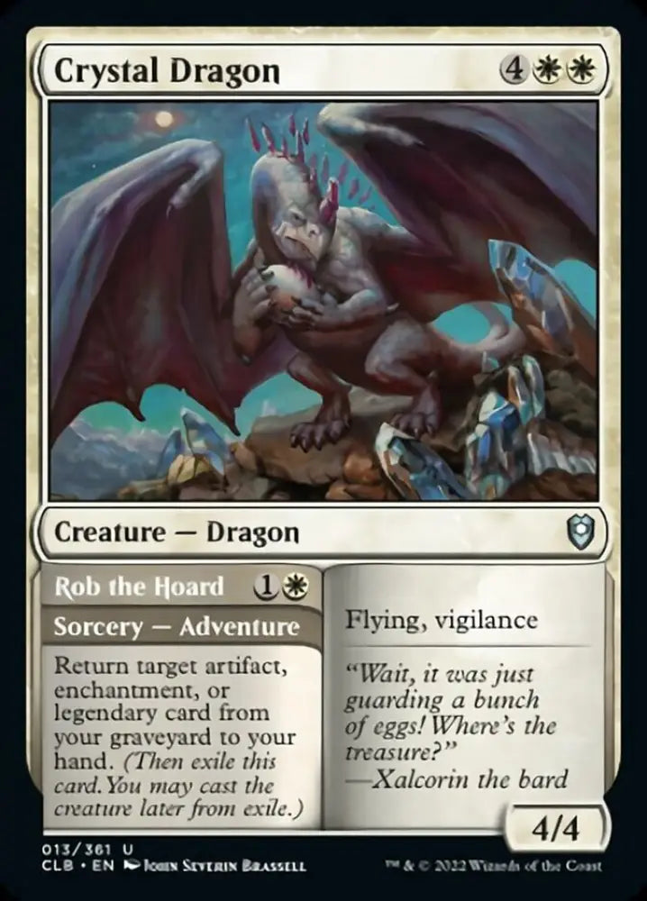 Crystal Dragon // Rob the Hoard [Commander Legends: Battle for Baldur’s Gate] - MTG Single