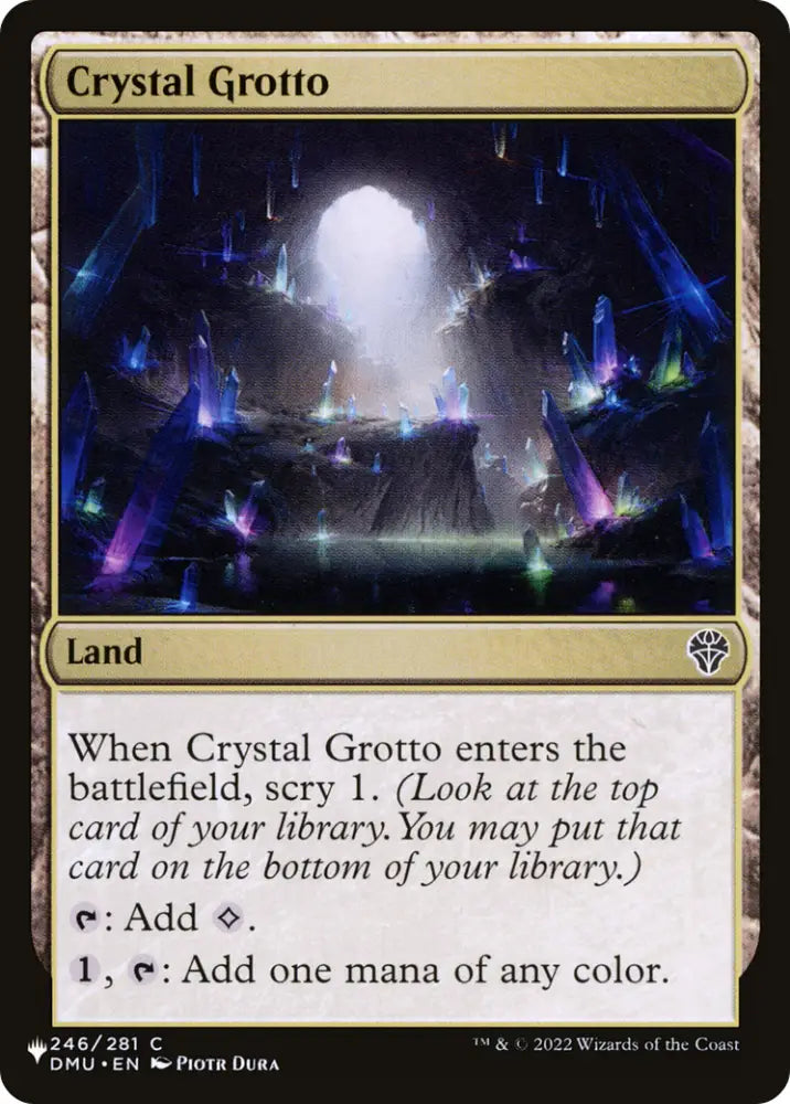 Crystal Grotto [The List] - MTG Single
