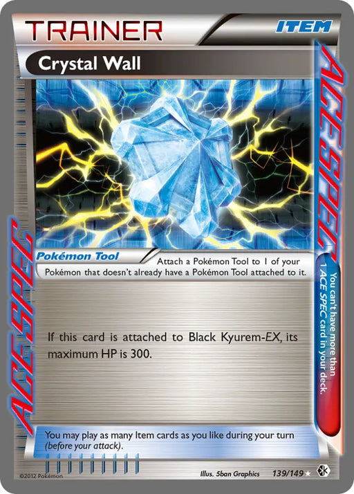Crystal Wall (139/149) [Black & White: Boundaries Crossed] - Pokemon Single