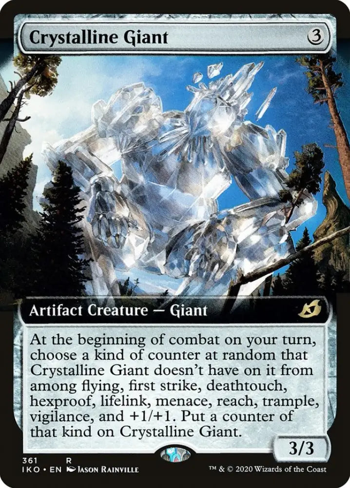 Crystalline Giant (Extended Art) [Ikoria: Lair of Behemoths] - MTG Single