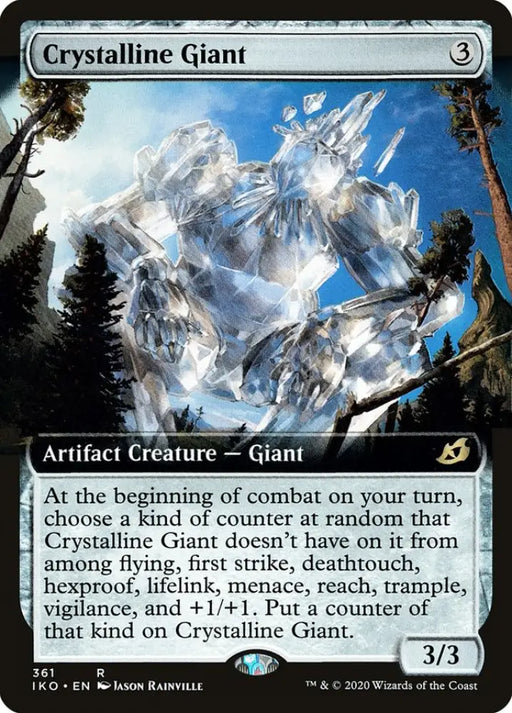 Crystalline Giant (Extended Art) [Ikoria: Lair of Behemoths] - MTG Single