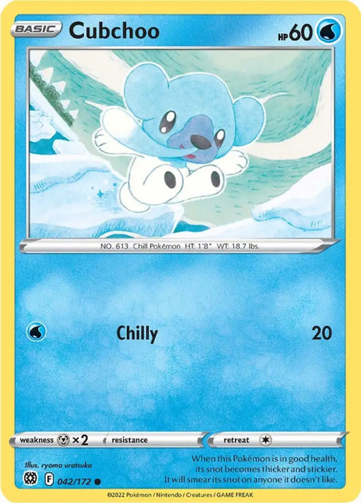 Cubchoo (042/172) [Sword & Shield: Brilliant Stars] - Pokemon Single