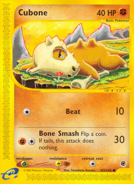 Cubone (103/165) [Expedition: Base Set] - Pokemon Single