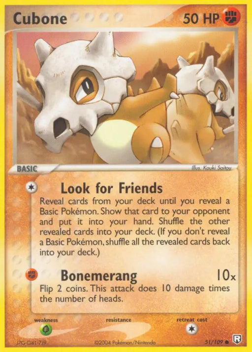 Cubone (51/109) [EX: Team Rocket Returns] - Pokemon Single