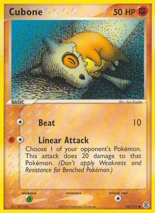 Cubone (60/112) [EX: FireRed & LeafGreen] - Pokemon Single