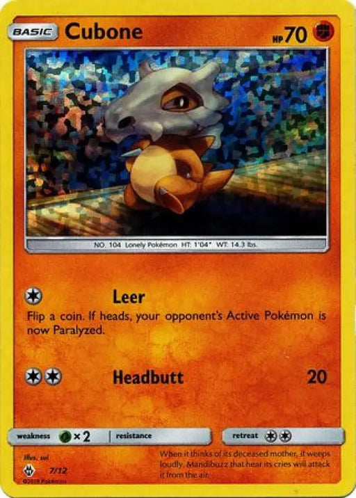 Cubone (7/12) [McDonald’s Promos: 2018 Collection] - Pokemon Single