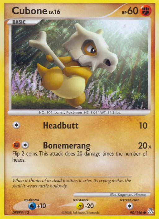 Cubone (90/146) [Diamond & Pearl: Legends Awakened] - Pokemon Single