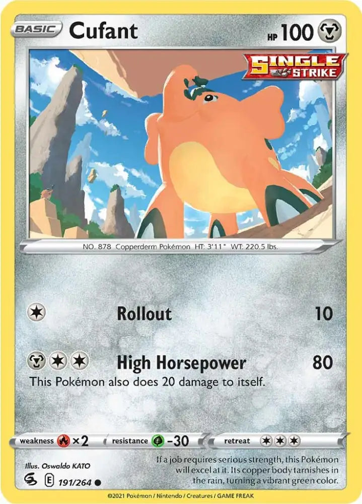 Cufant (191/264) [Sword & Shield: Fusion Strike] - Pokemon Single