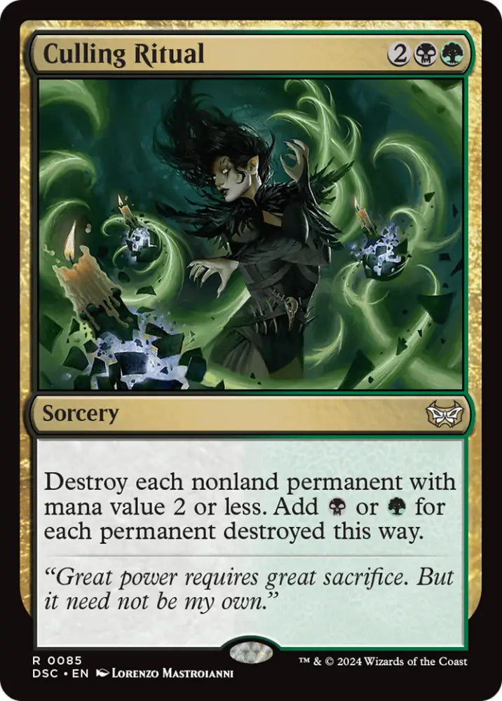 Culling Ritual [Duskmourn: House of Horror Commander] - MTG Single