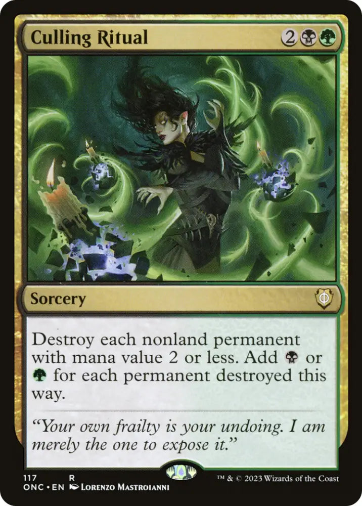 Culling Ritual [Phyrexia: All Will Be One Commander] - MTG Single