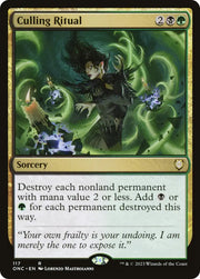 Culling Ritual [Phyrexia: All Will Be One Commander] - MTG Single