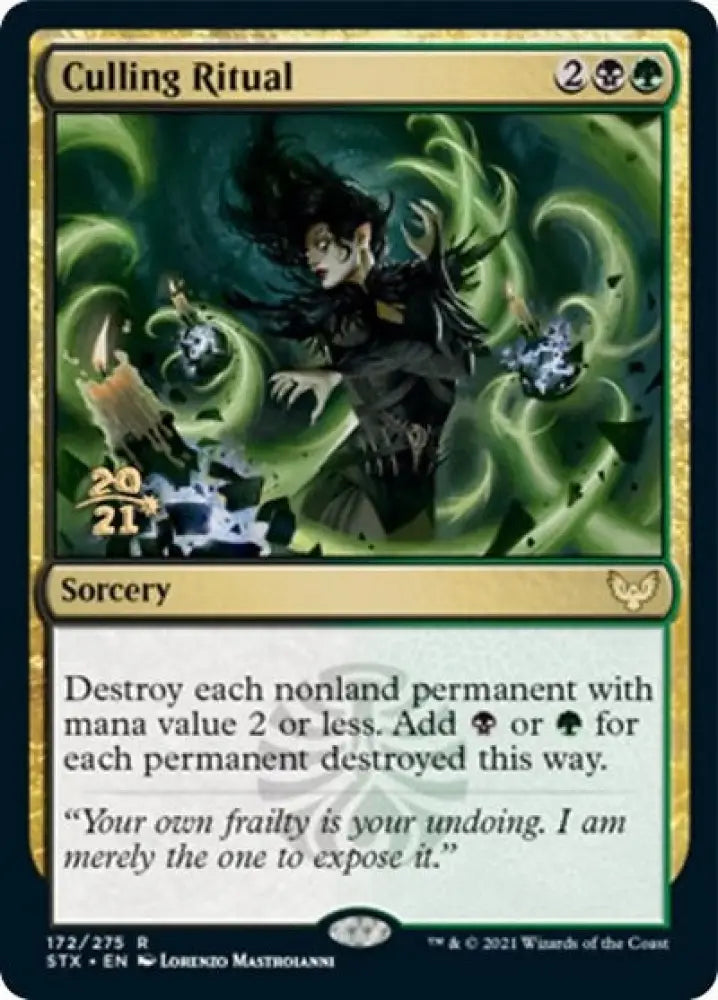 Culling Ritual [Strixhaven: School of Mages Prerelease Promos] - MTG Single