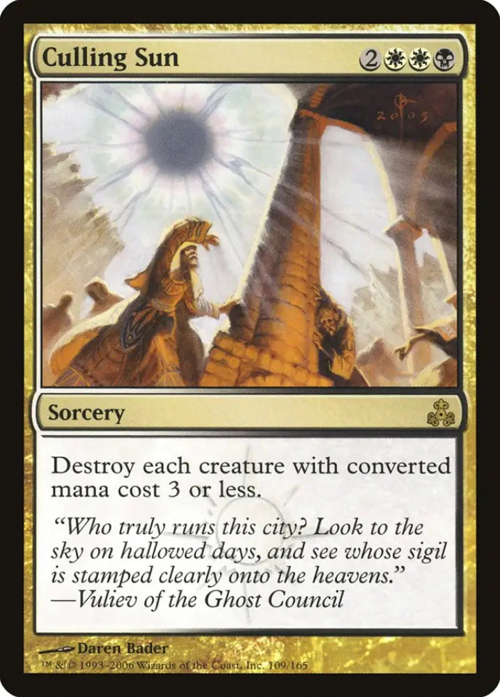 Culling Sun [Guildpact] - MTG Single