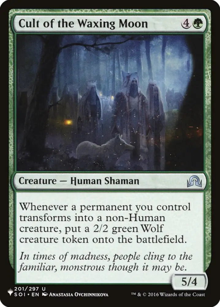 Cult of the Waxing Moon [The List] - MTG Single