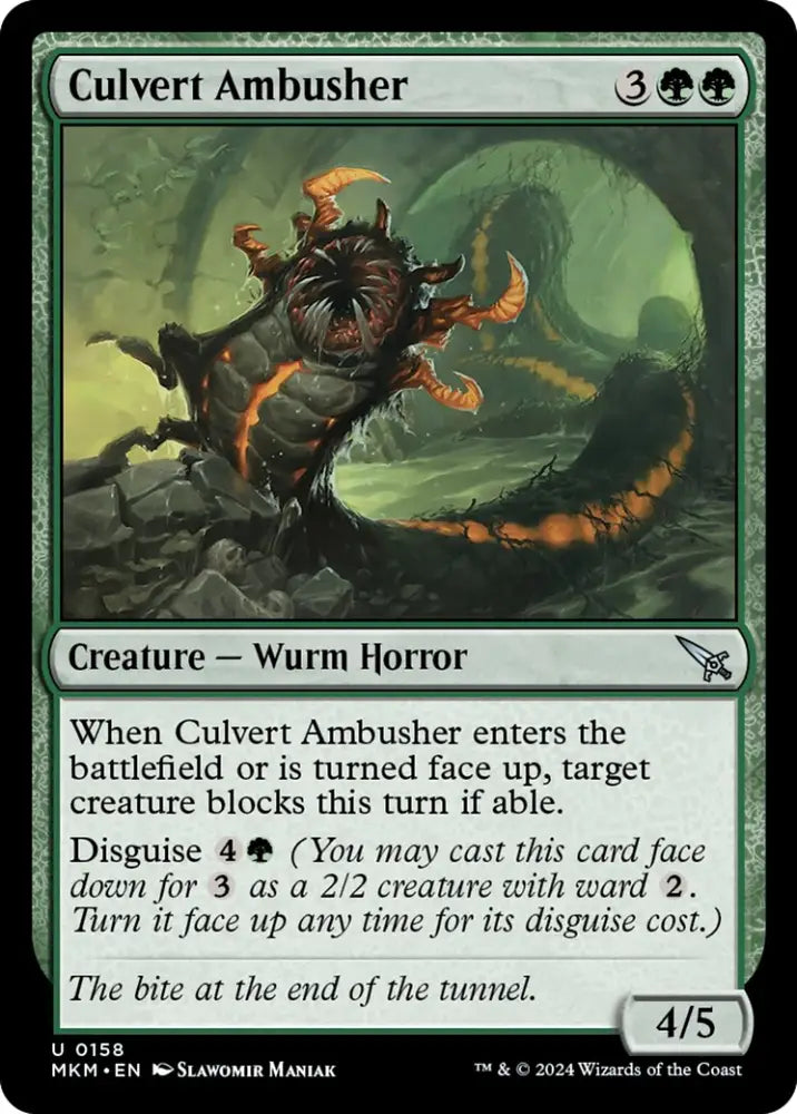 Culvert Ambusher [Murders at Karlov Manor] - MTG Single
