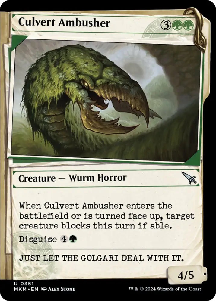 Culvert Ambusher (Showcase) [Murders at Karlov Manor] - MTG Single