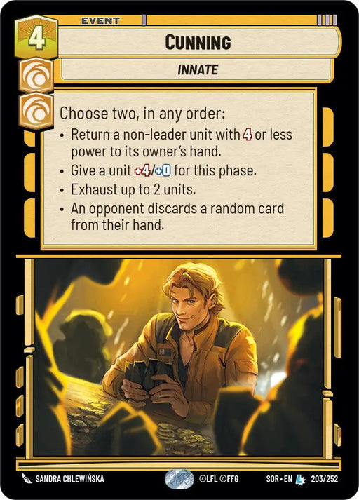 Cunning (203/252) [Spark of Rebellion] - Star Wars: Unlimited Single