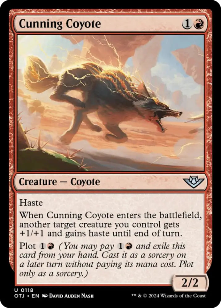 Cunning Coyote [Outlaws of Thunder Junction] - MTG Single