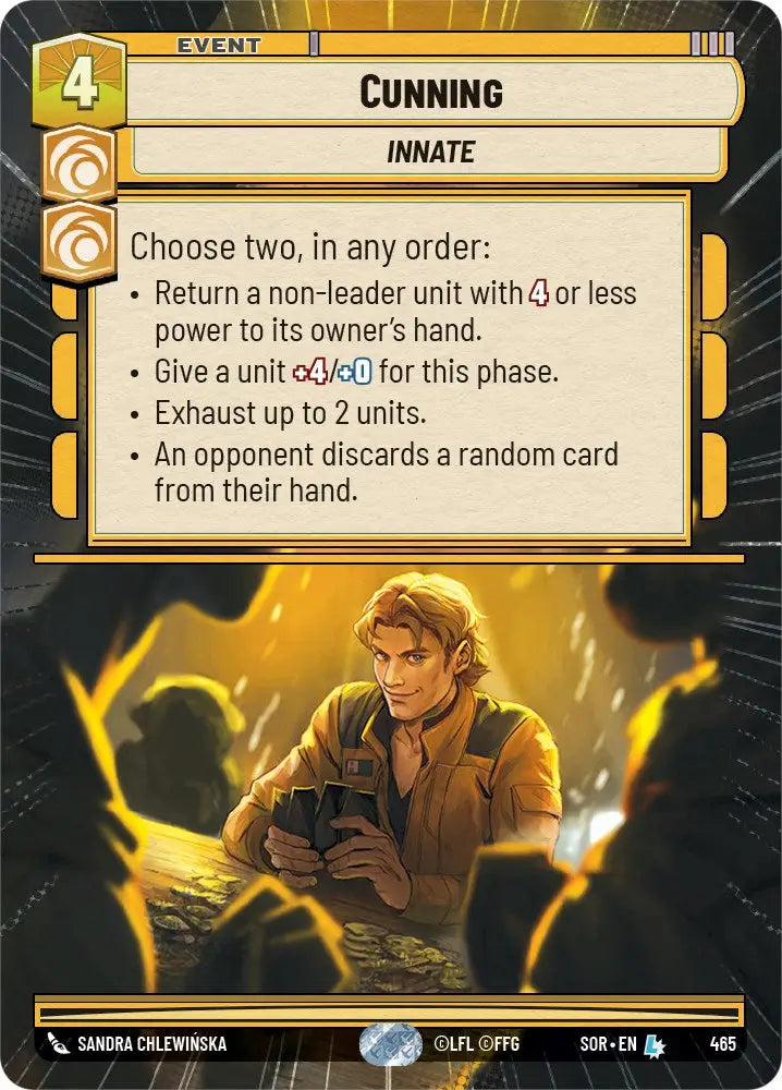 Cunning (Hyperspace) (465) [Spark of Rebellion] - Star Wars: Unlimited Single