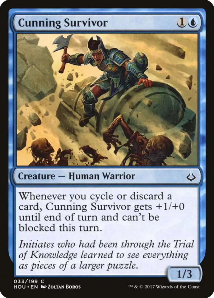 Cunning Survivor [Hour of Devastation] - MTG Single