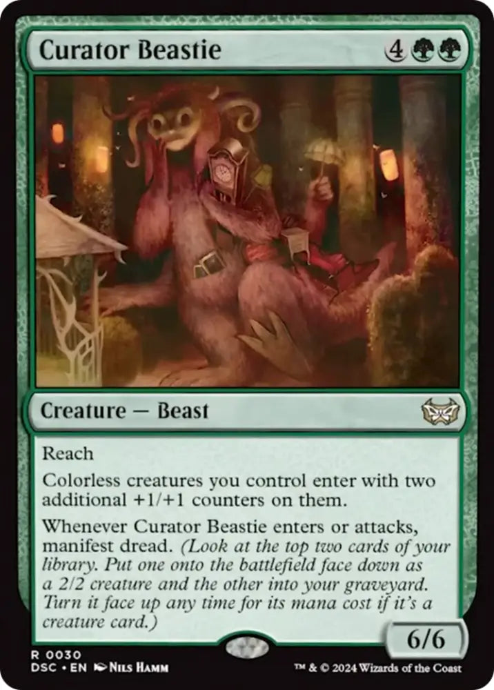 Curator Beastie [Duskmourn: House of Horror Commander] - MTG Single