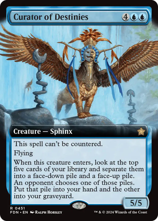 Curator of Destinies (Extended Art) [Foundations] - MTG Single