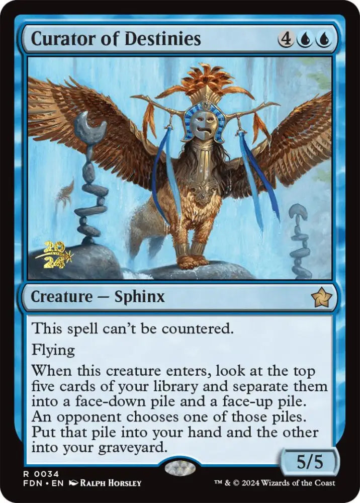 Curator of Destinies [Foundations Prerelease Promos] - MTG Single