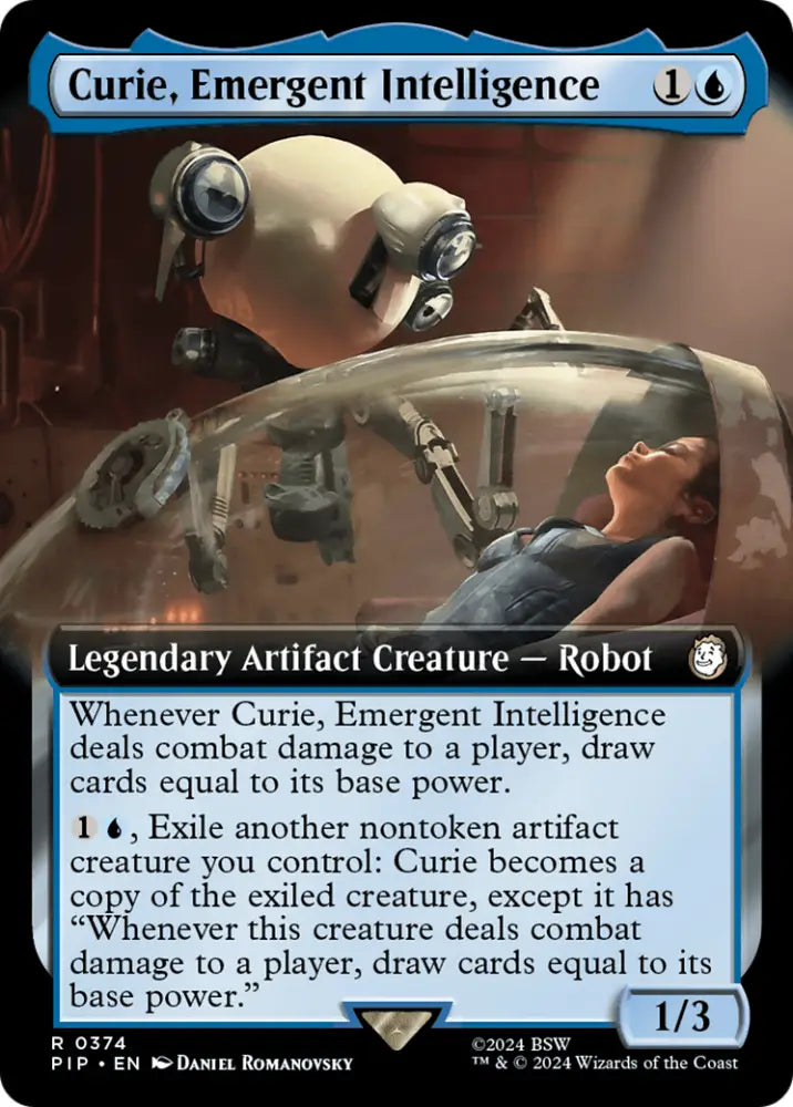 Curie Emergent Intelligence (Extended Art) [Fallout] - MTG Single