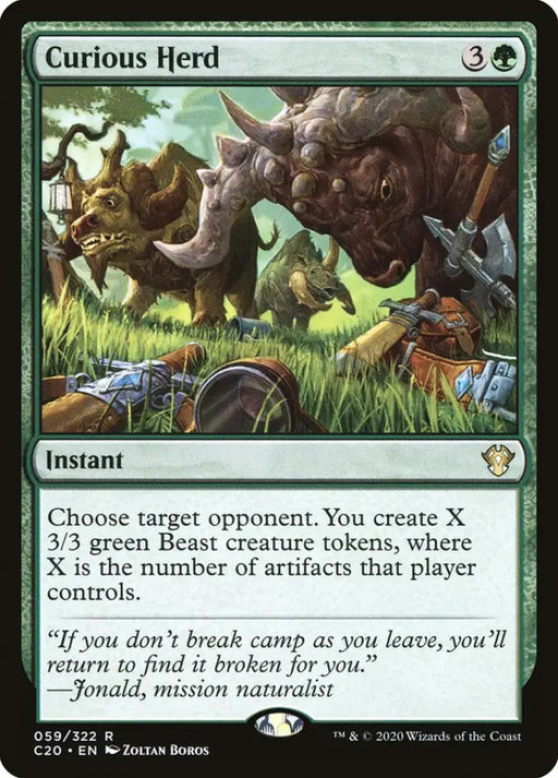 Curious Herd [Commander 2020] - MTG Single