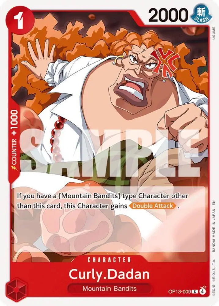 Curly.Dadan (OP13-009) [Carrying On His Will]