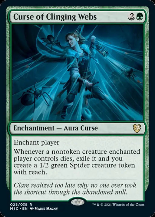 Curse of Clinging Webs [Innistrad: Midnight Hunt Commander] - MTG Single