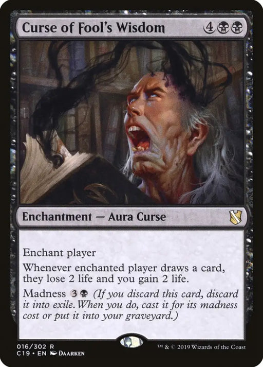 Curse of Fool’s Wisdom [Commander 2019] - MTG Single