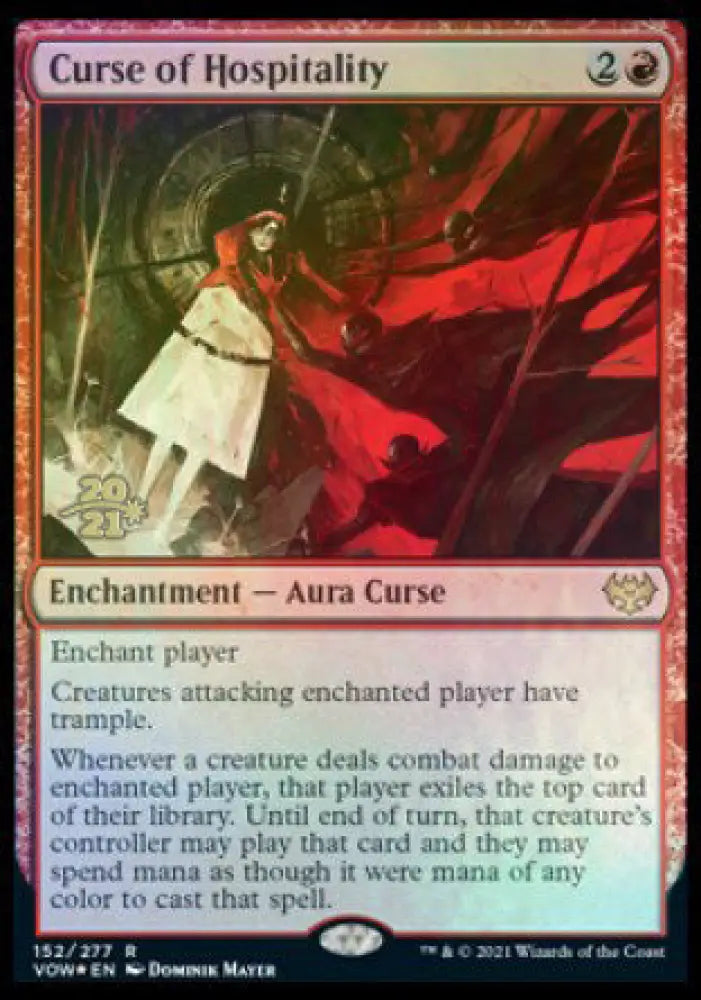 Curse of Hospitality [Innistrad: Crimson Vow Prerelease Promos] - MTG Single