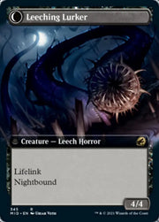 Curse of Leeches // Leeching Lurker (Extended Art) [Innistrad: Midnight Hunt] - MTG Single