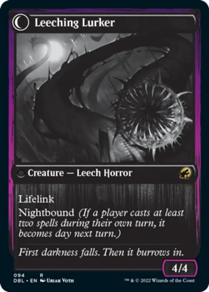 Curse of Leeches // Leeching Lurker [Innistrad: Double Feature] - MTG Single