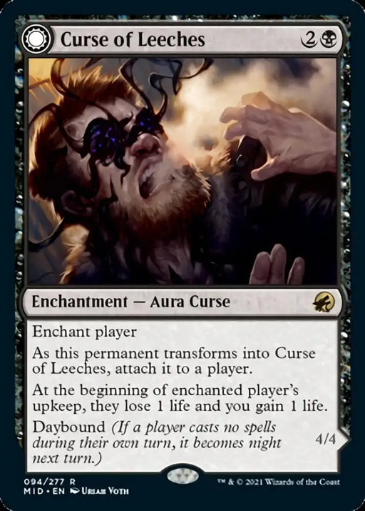 Curse of Leeches // Leeching Lurker [Innistrad: Midnight Hunt] - MTG Single