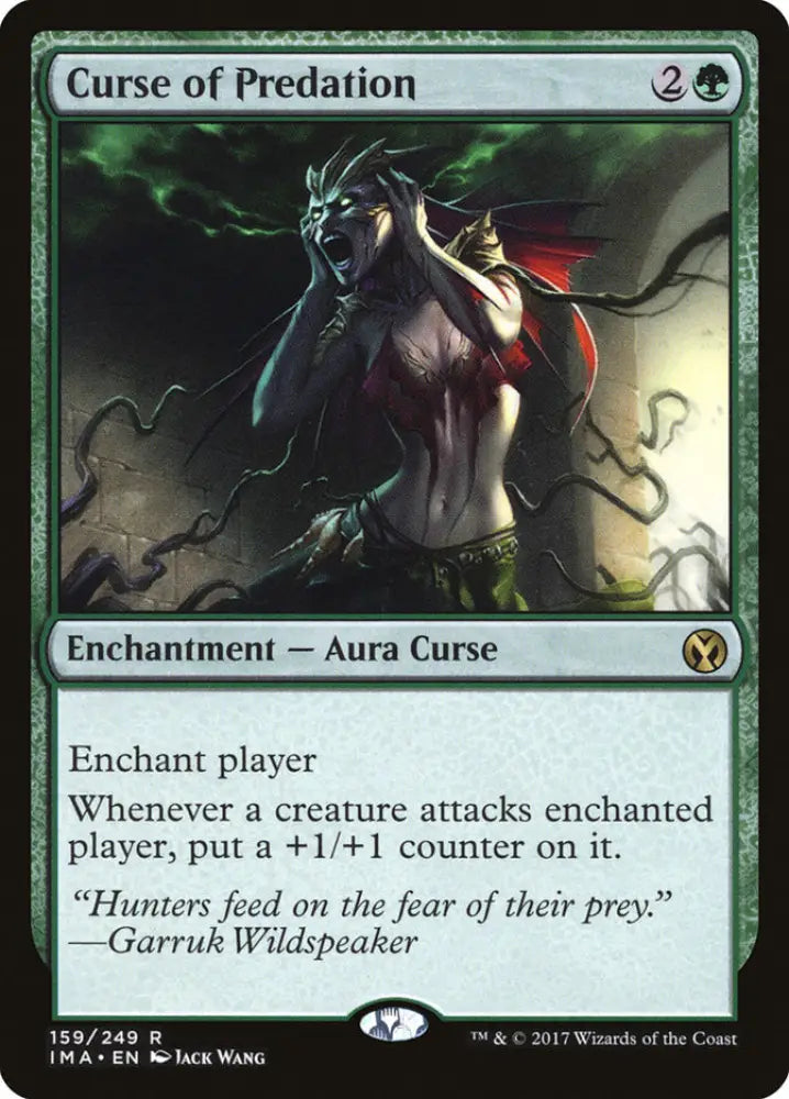 Curse of Predation [Iconic Masters] - MTG Single