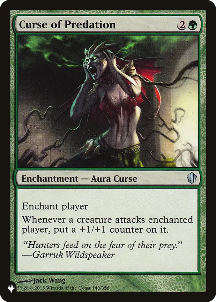 Curse of Predation [The List] - MTG Single